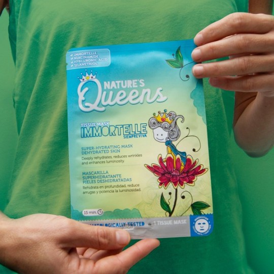 NATURE&#039;S QUEENS SUPER-HYDRATING FACIAL TISSUE MASK IMMORTELLE 25ML