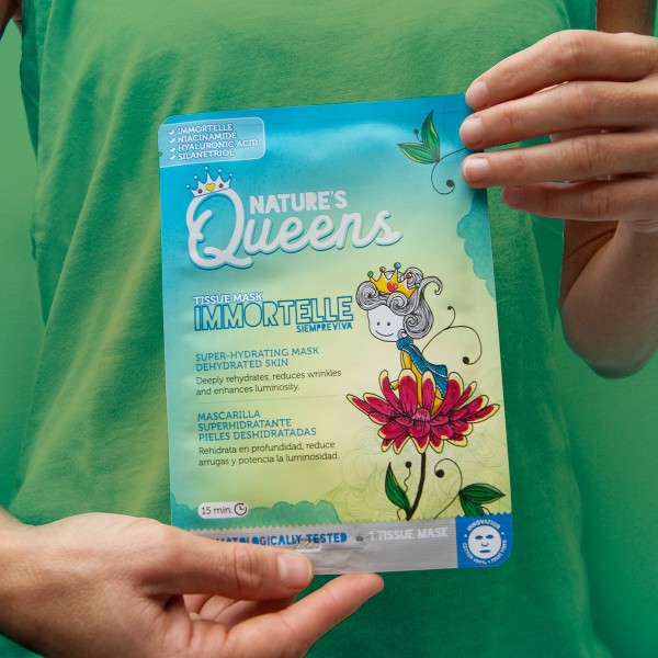 NATURE&#039;S QUEENS SUPER-HYDRATING FACIAL TISSUE MASK IMMORTELLE 25ML