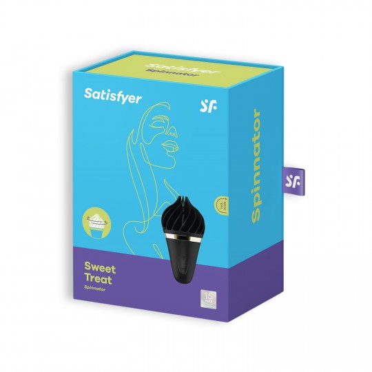 ESTIMULADOR CLITORIANO LAYONS SWEET TREAT CON CARGADOR USB SATISFYER LAYONS NEGRO