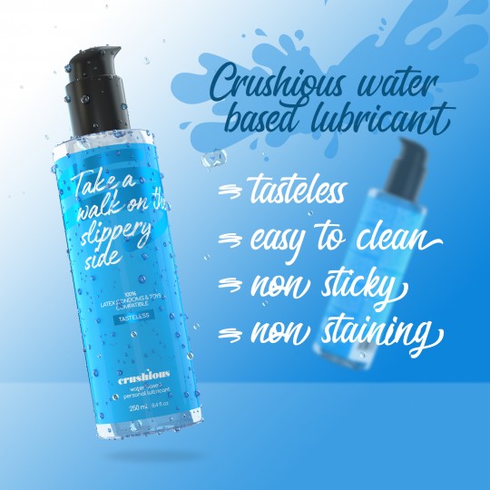 LUBRICANTE A BASE DE AGUA 250 ML CRUSHIOUS