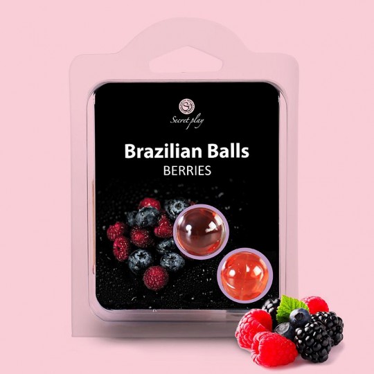 BALLS BALLS KISSABLE LUBRICANT BALLS FOREST FRUITS FLAVOUR 2 x 4GR