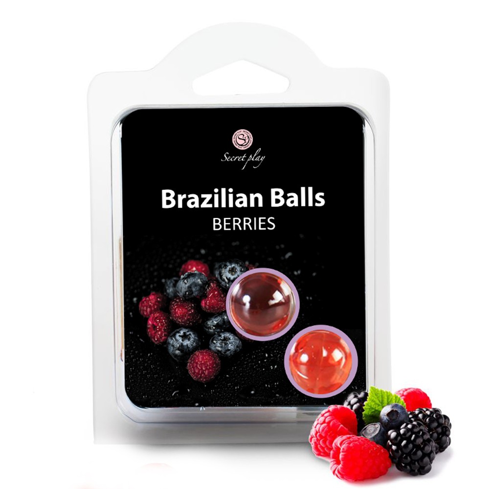 BALLS BALLS KISSABLE LUBRICANT BALLS FOREST FRUITS FLAVOUR 2 x 4GR