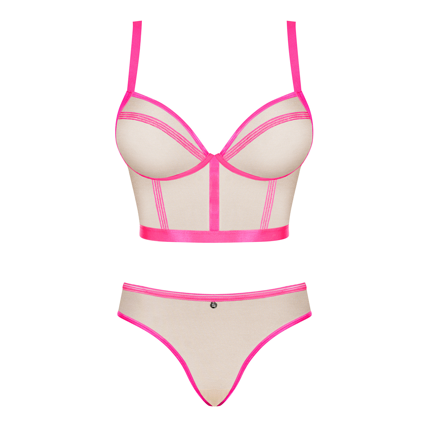 OBSESSIVE NUDELIA TOP SET PINK