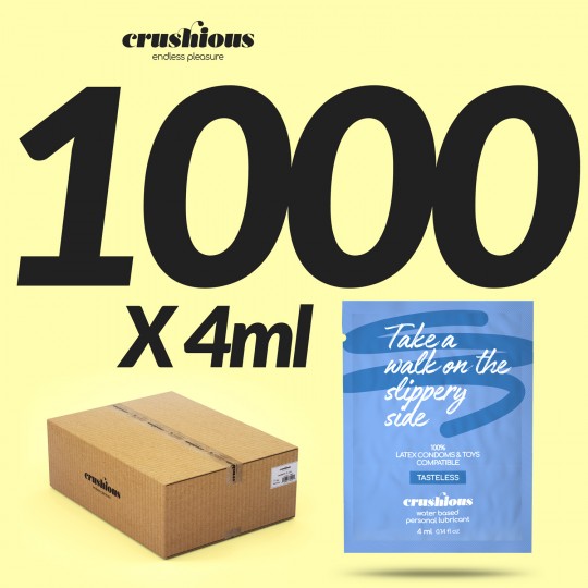 PACK DE 1000 SACHET DE LUBRIFIANT À BASE D’EAU 4ML CRUSHIOUS