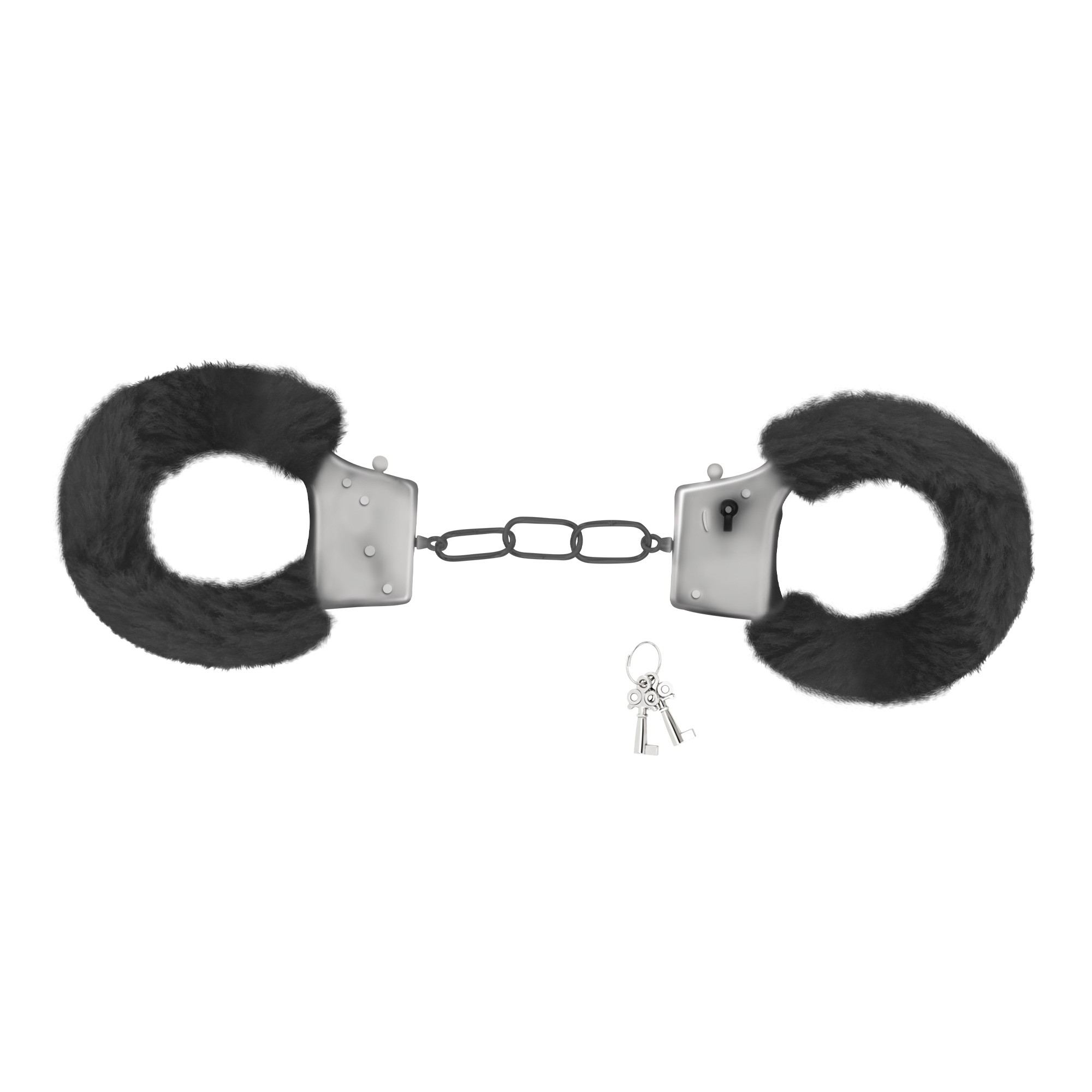 PACK OF 30 LOVE CUFFS FURRY HANDCUFFS CRUSHIOUS BLACK