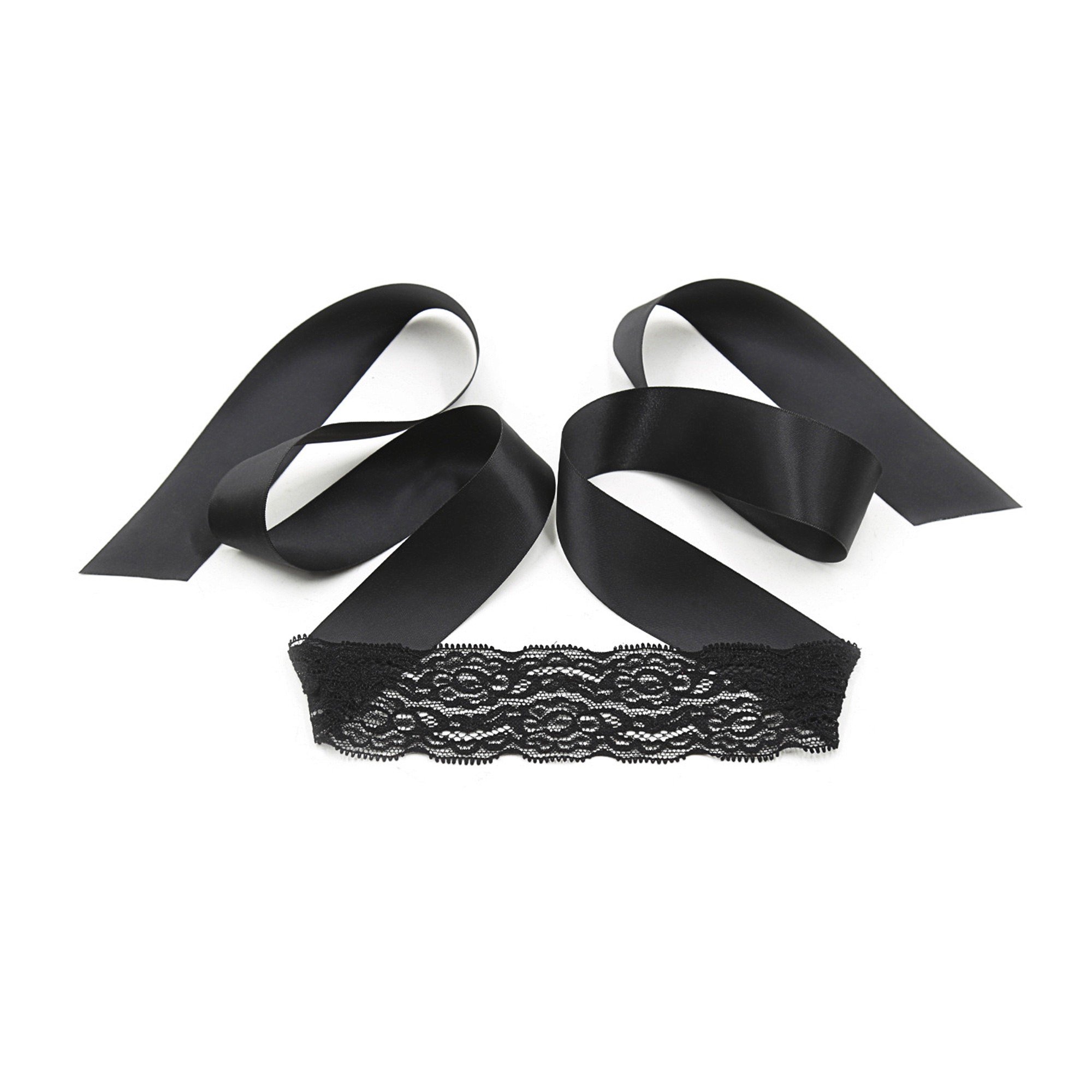 PACK DE 24 CONJUNTO DE RENDA PRETA LACE ME UP CRUSHIOUS