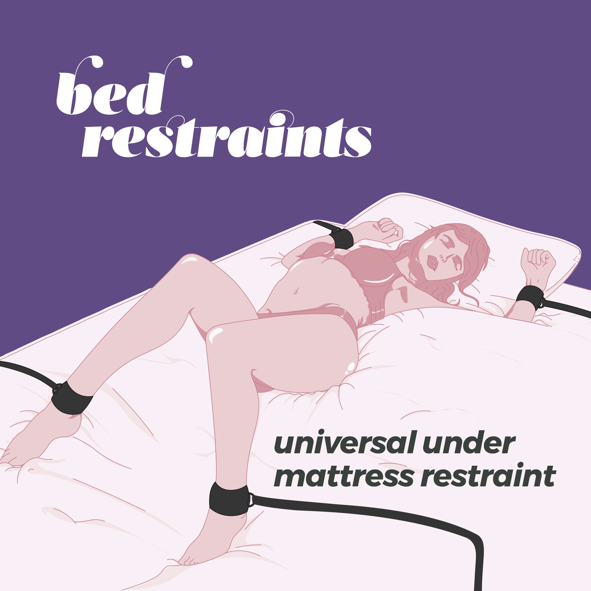 PACK DE 24 RESTRIÇÕES UNIVERSAIS BED RESTRAINTS CRUSHIOUS