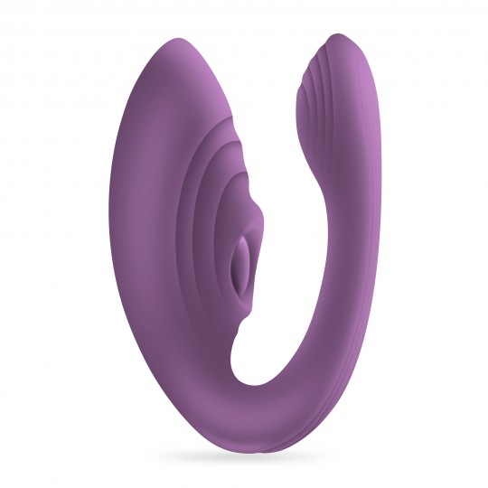 VIBRADOR RECARGABLE CON MANDO PLEASURISER Y REGALO DE LUBRICANTE A BASE DE AGUA CRUSHIOUS