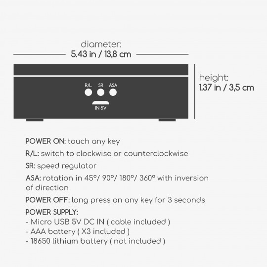 CRUSHIOUS ROTATING DISPLAY WITH LUBRICANT PRESENTATION FLYER IN ENGLISH