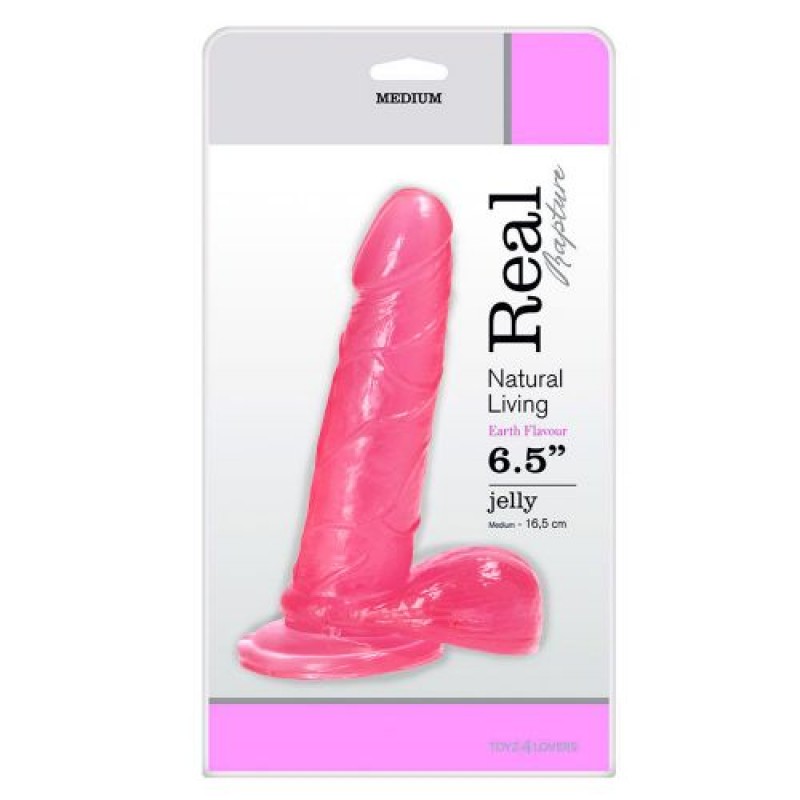 VERO RAPIMENTO TERRA SAPORE DILDO 6.5 &quot; ROSA