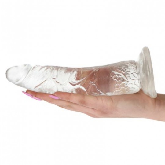 REAL RAPTURE EARTH FLAVOUR DILDO 7&#039;&#039; CLEAR