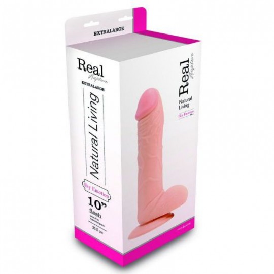 PENE REALÍSTICO REAL RAPTURE SKY EMOTION 10&#039;&#039; BLANCO