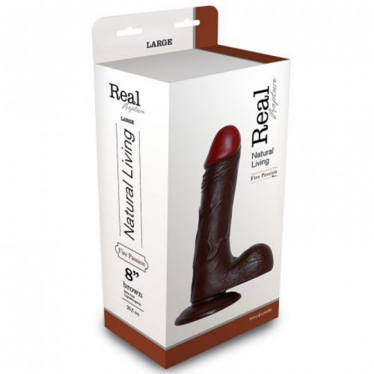 DILDO REALÍSTICO REAL RAPTURE FIRE PASSION 8&#039;&#039; NEGRO