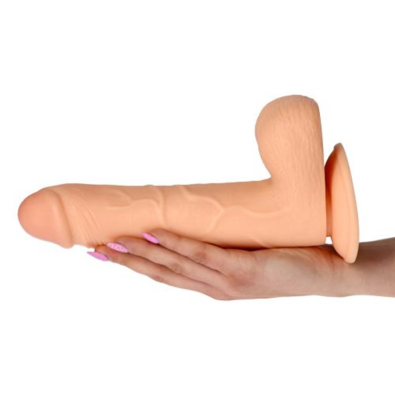 DILDO REALISTICO VERO RAPIMENTO FUOCO PASSIONE 9 &quot; BIANCO