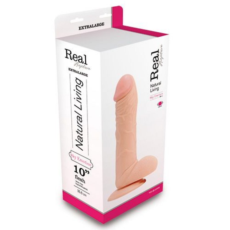 REAL RAPTURE SKY EMOTION REALISTIC VIBRATOR 10&#039;&#039; WHITE