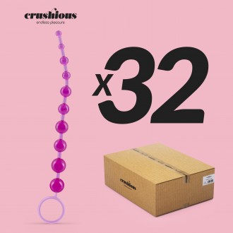 PACK DE 32 TIRA DE 10 PÉROLAS ANAIS CRUSHIOUS ROSA