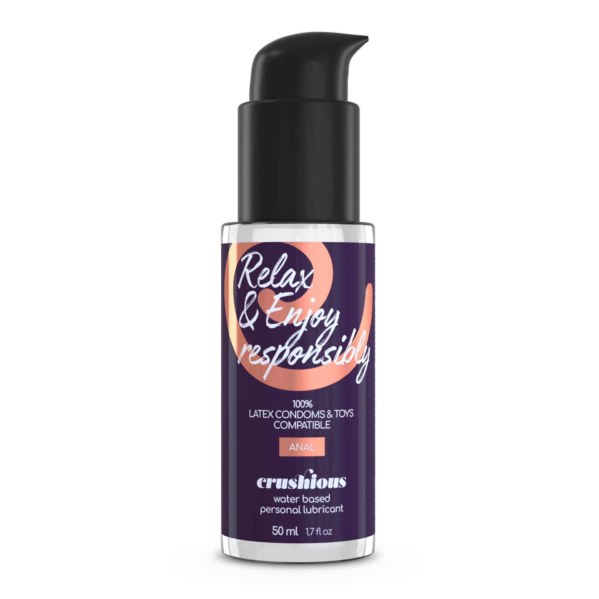 DEEP DIVER DOUBLE DONG AVEC LUBRIFIANT ANAL 50ML CRUSHIOUS ROSE