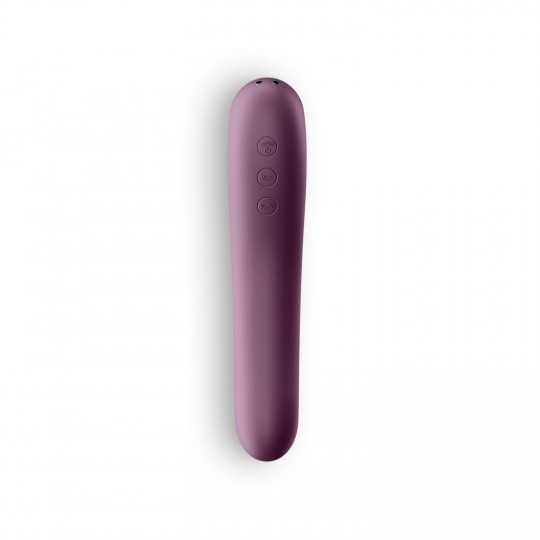 VIBRATORE DOPPIO BACIO SATISFYER BORDEAUX