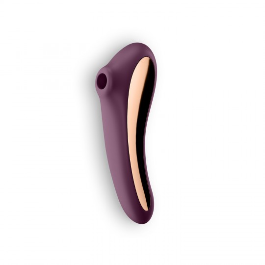 VIBRADOR DUAL KISS SATISFYER BORDEAUX