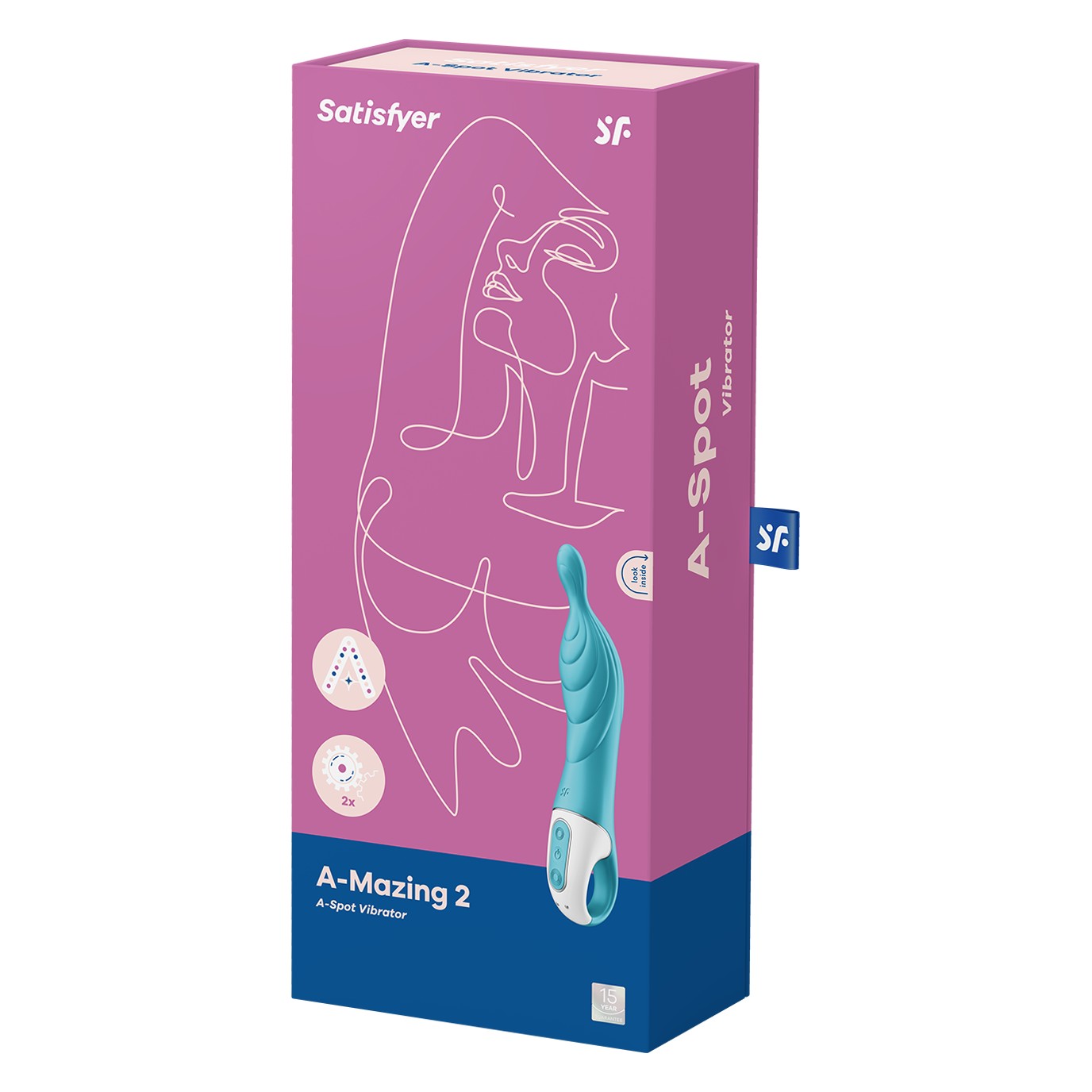 SATISFYER A-MAZING 2 G-SPOT STIMULATOR TURQUOISE