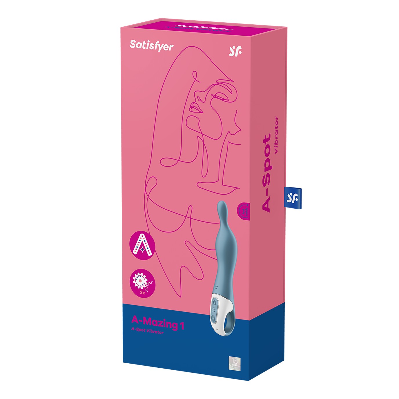 ESTIMULADOR DEL PUNTO-G A-MAZING 1 SATISFYER AZUL