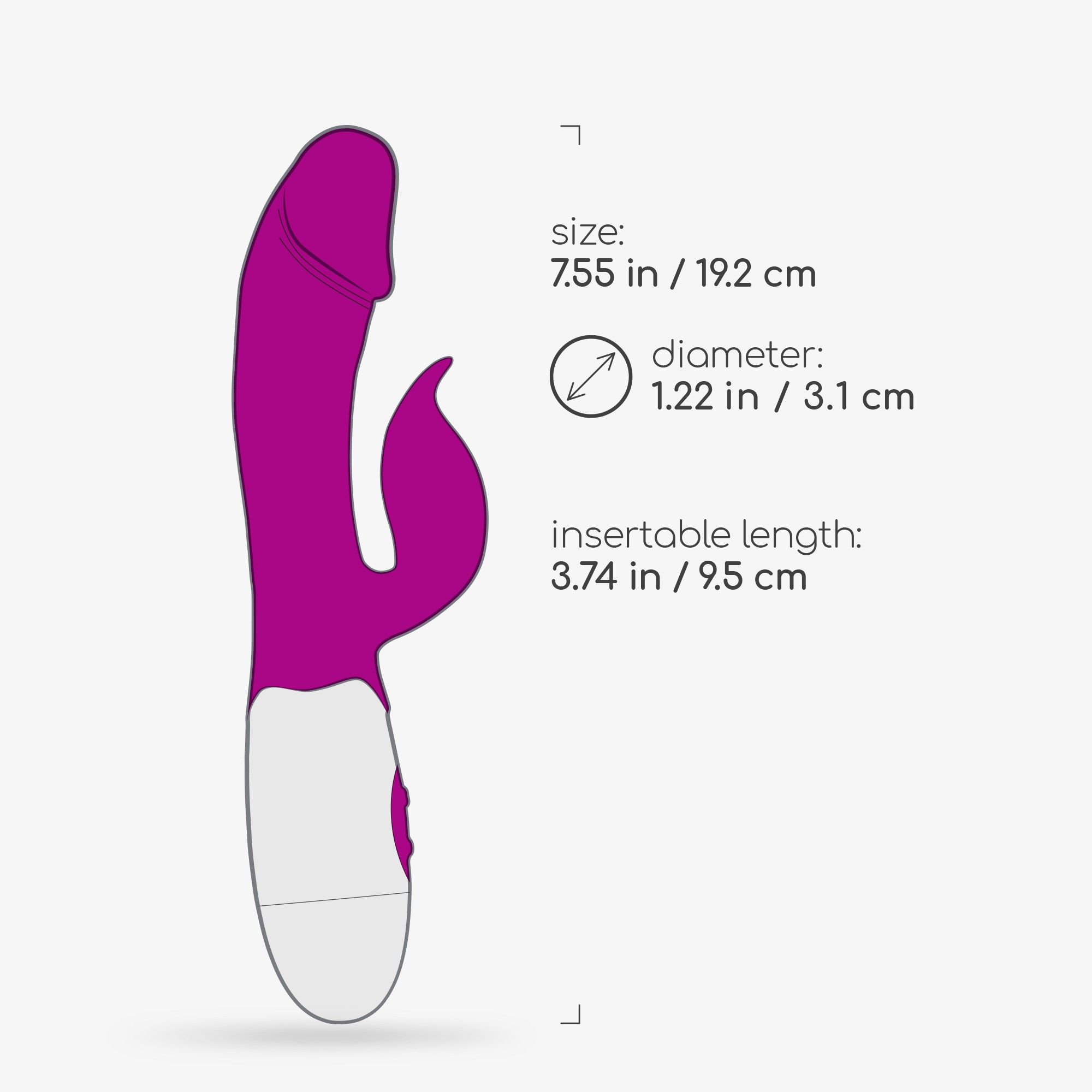 VIBRADOR COM ESTIMULADOR DE CLITÓRIS MOCHI ROXO E LUBRIFICANTE À BASE DE ÁGUA INCLUÍDO CRUSHIOUS