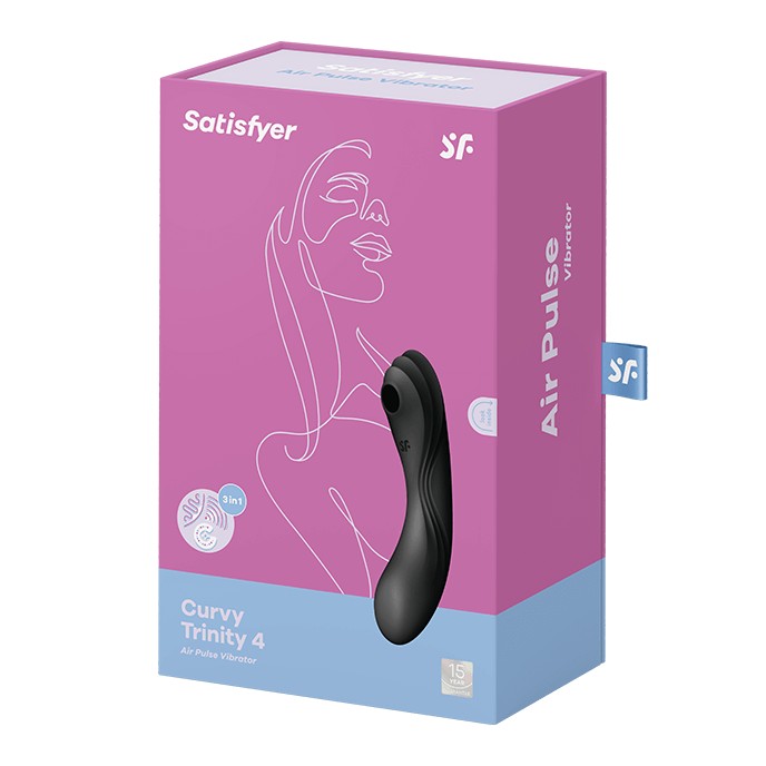 SATISFYER CURVY TRINITY 4 VIBRATOR BLACK