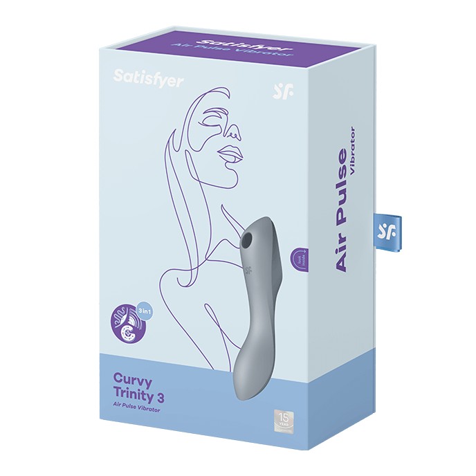 SATISFYER CURVY TRINITY 3 VIBRATOR GREY