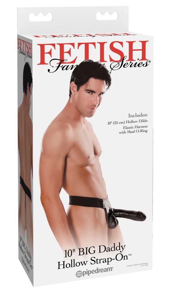 STRAP-ON OCO 10&#039;&#039; BIG DADDY HOLLOW FETISH FANTASY SERIES PRETO