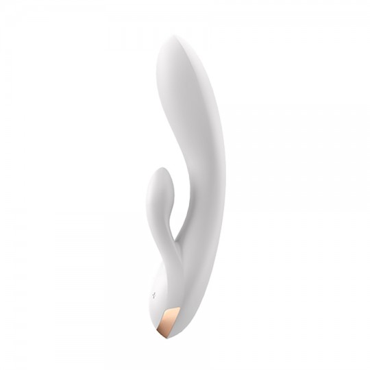 VIBRADOR DOUBLE FLEX CON APP SATISFYER BLANCO