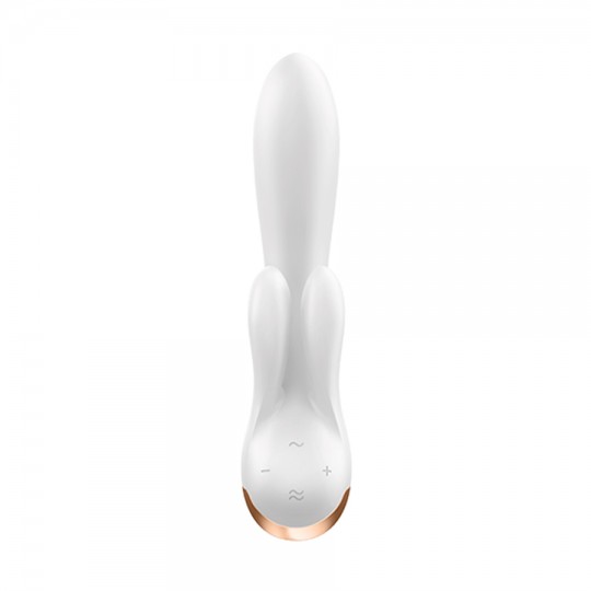 VIBRADOR DOUBLE FLEX COM APP SATISFYER BRANCO