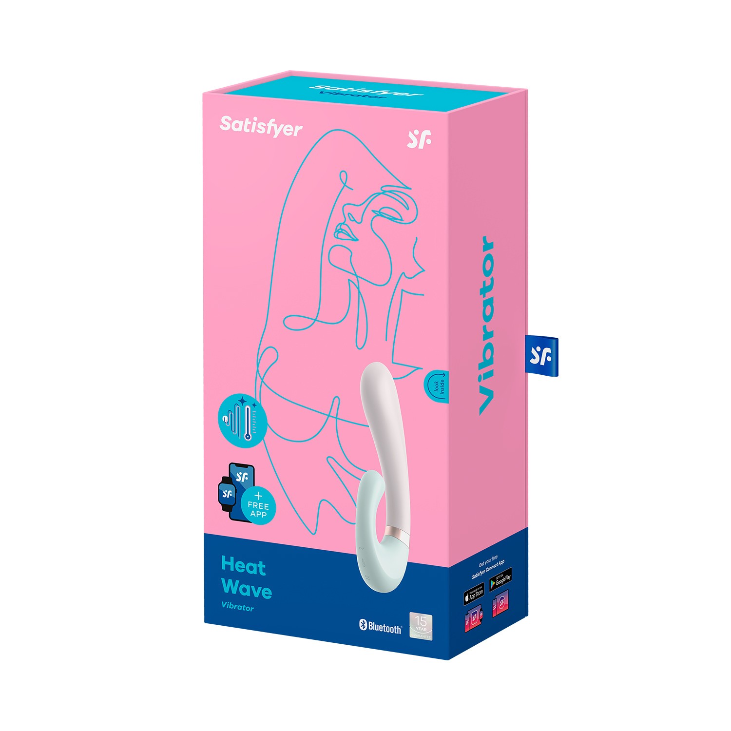 VIBRATORE A ONDA DI CALORE CON APP SATISFYER VERDE