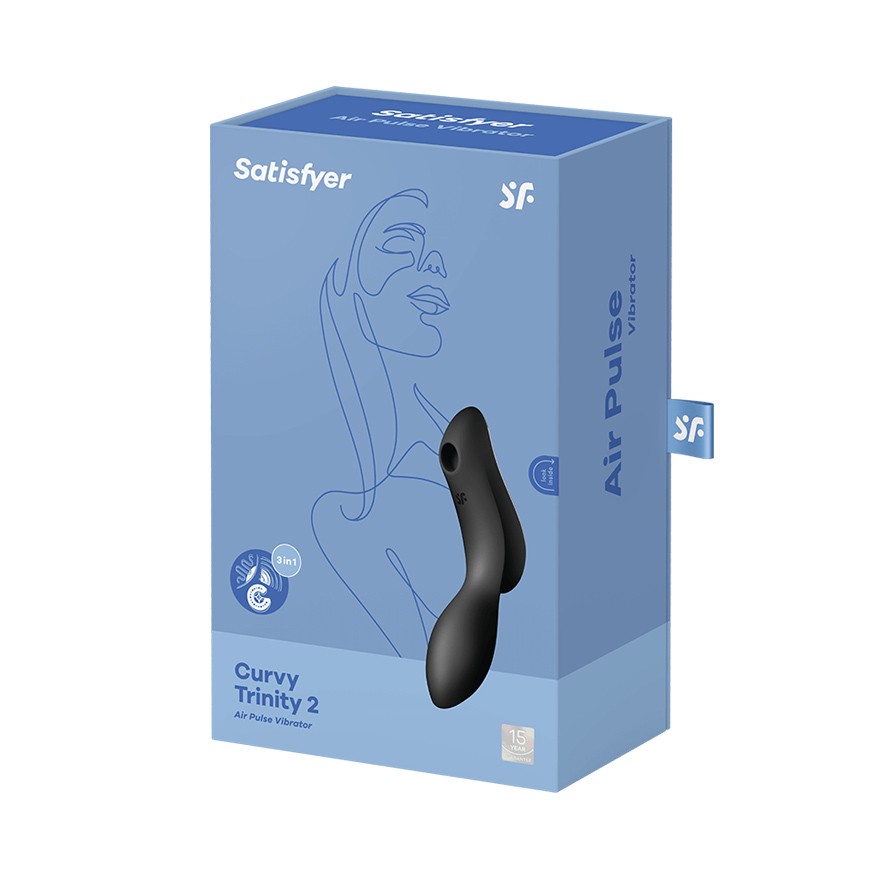 SATISFYER CURVY TRINITY 2 VIBRATOR BLACK