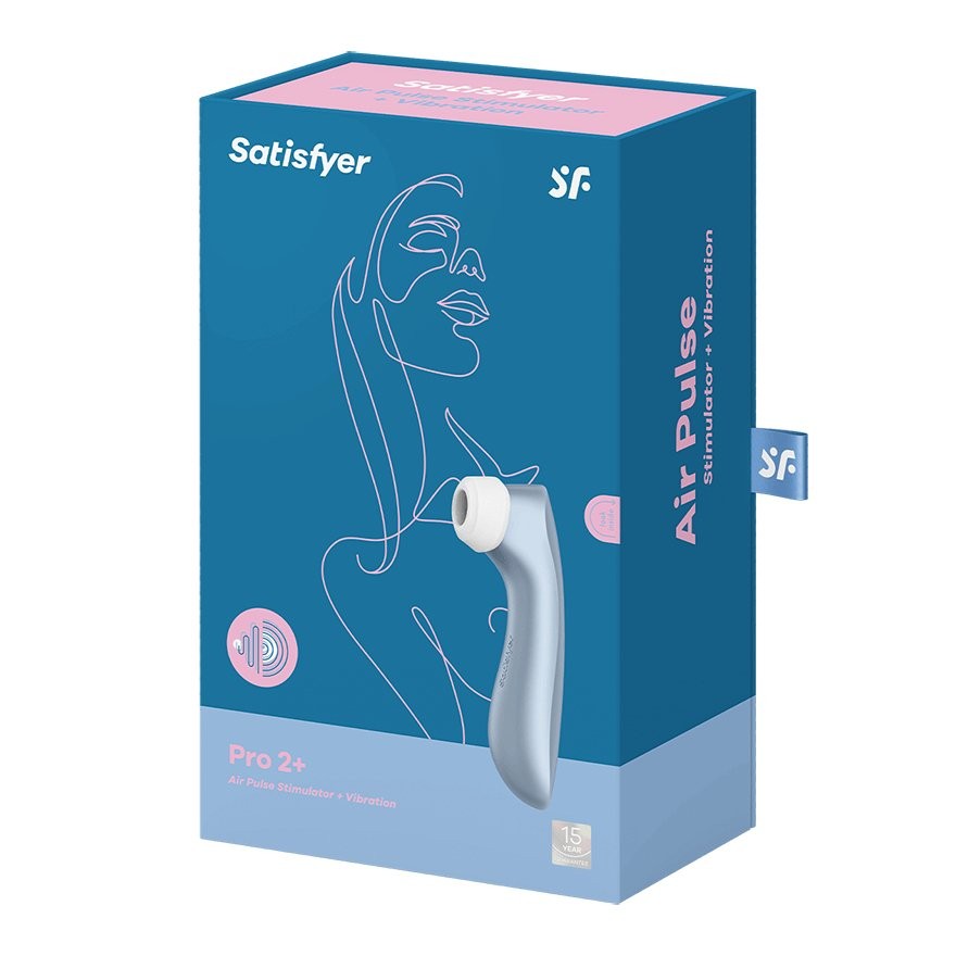 ESTIMULADOR DE CLITORIS PRO 2 VIBRATION SATISFYER AZUL