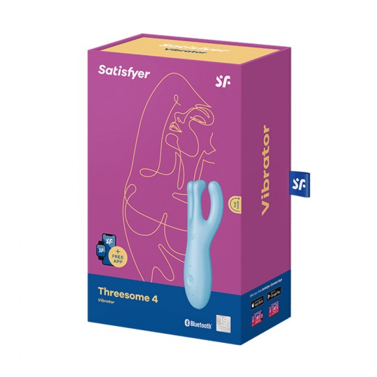 VIBRADOR THREESOME 4 SATISFYER AZUL