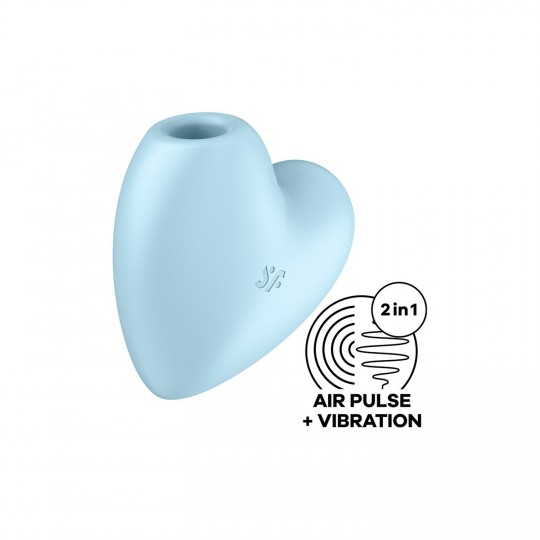 SATISFYER CUTIE HEART VIBRATOR BLUE