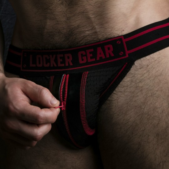 LOCKER GEAR MASSIVE RUDE JOCKSTRAP RED