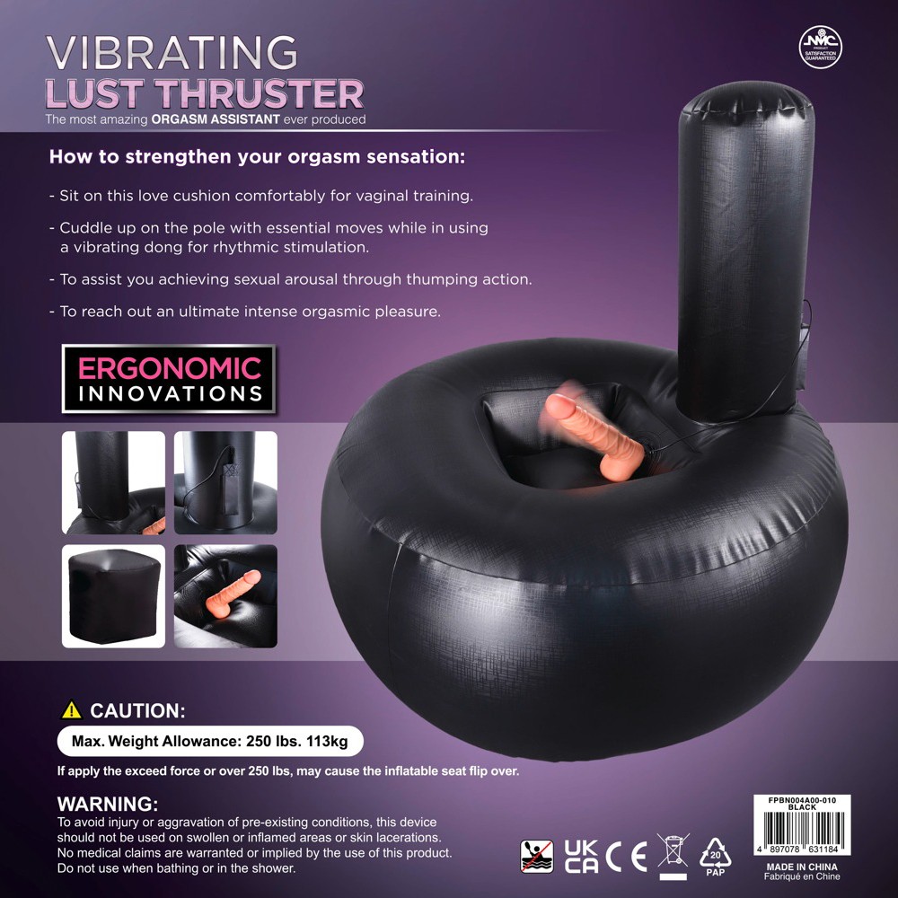 SEDILE GONFIABILE VIBRATING LUST THRUSTER NMC