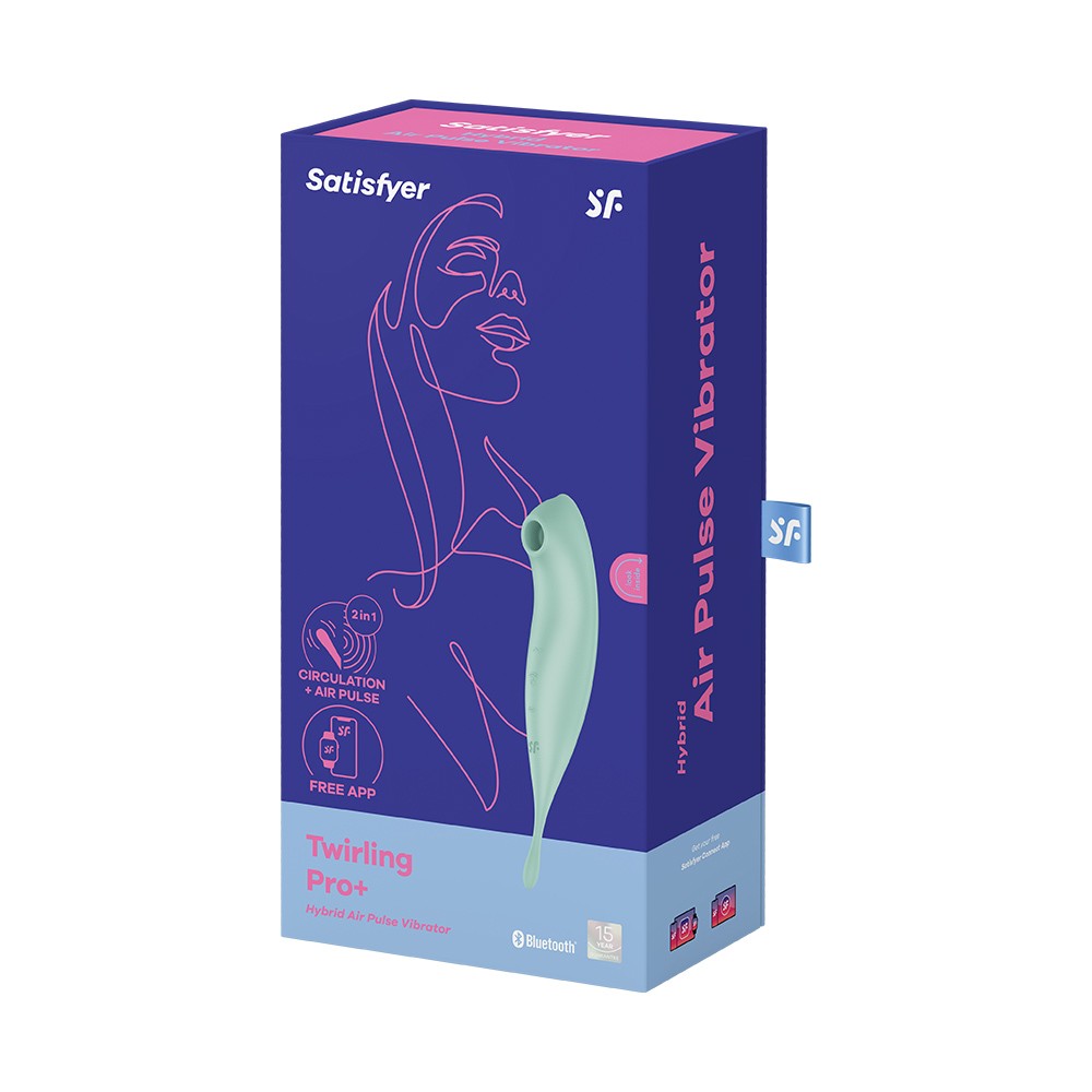 VIBRADOR TWIRLING PRO SATISFYER CON APLICACIÓN CONNECT MENTA