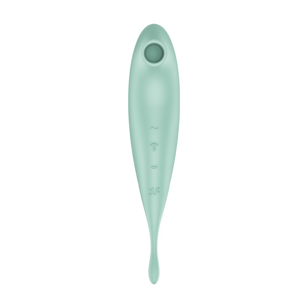 VIBRADOR TWIRLING PRO SATISFYER COM APLICAÇÃO CONNECT MENTA