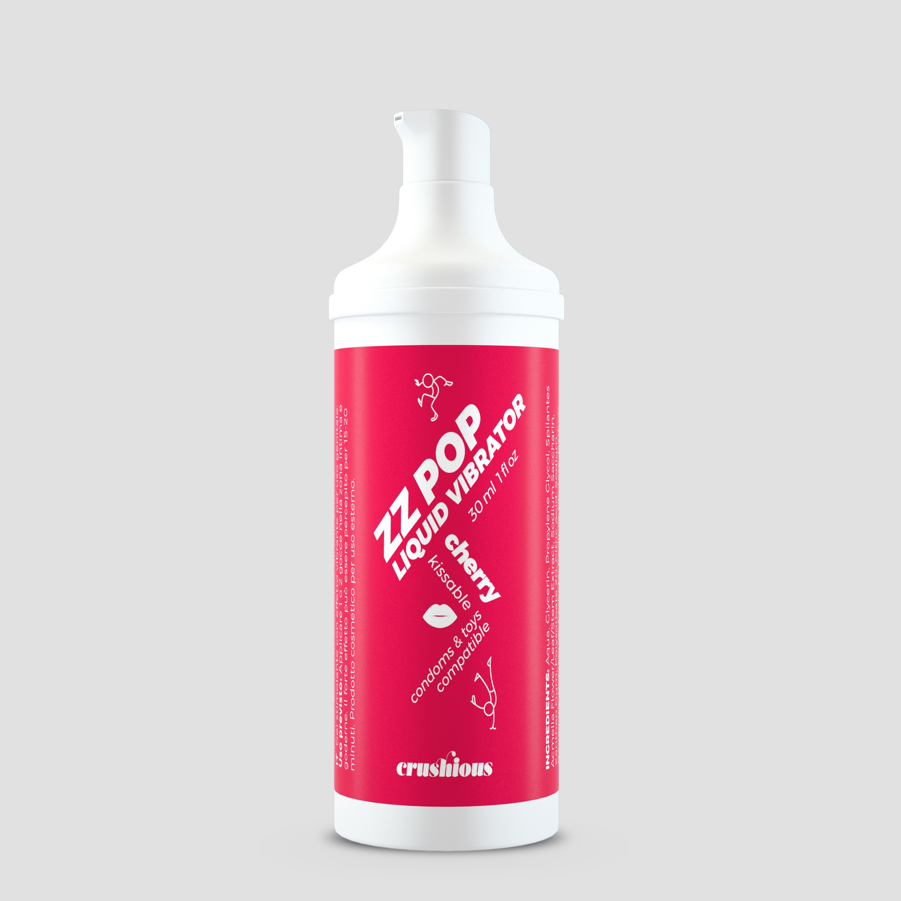 LIQUIDE VIBRATEUR  ZZ POP ARÔME CERISE 30ML CRUSHIOUS