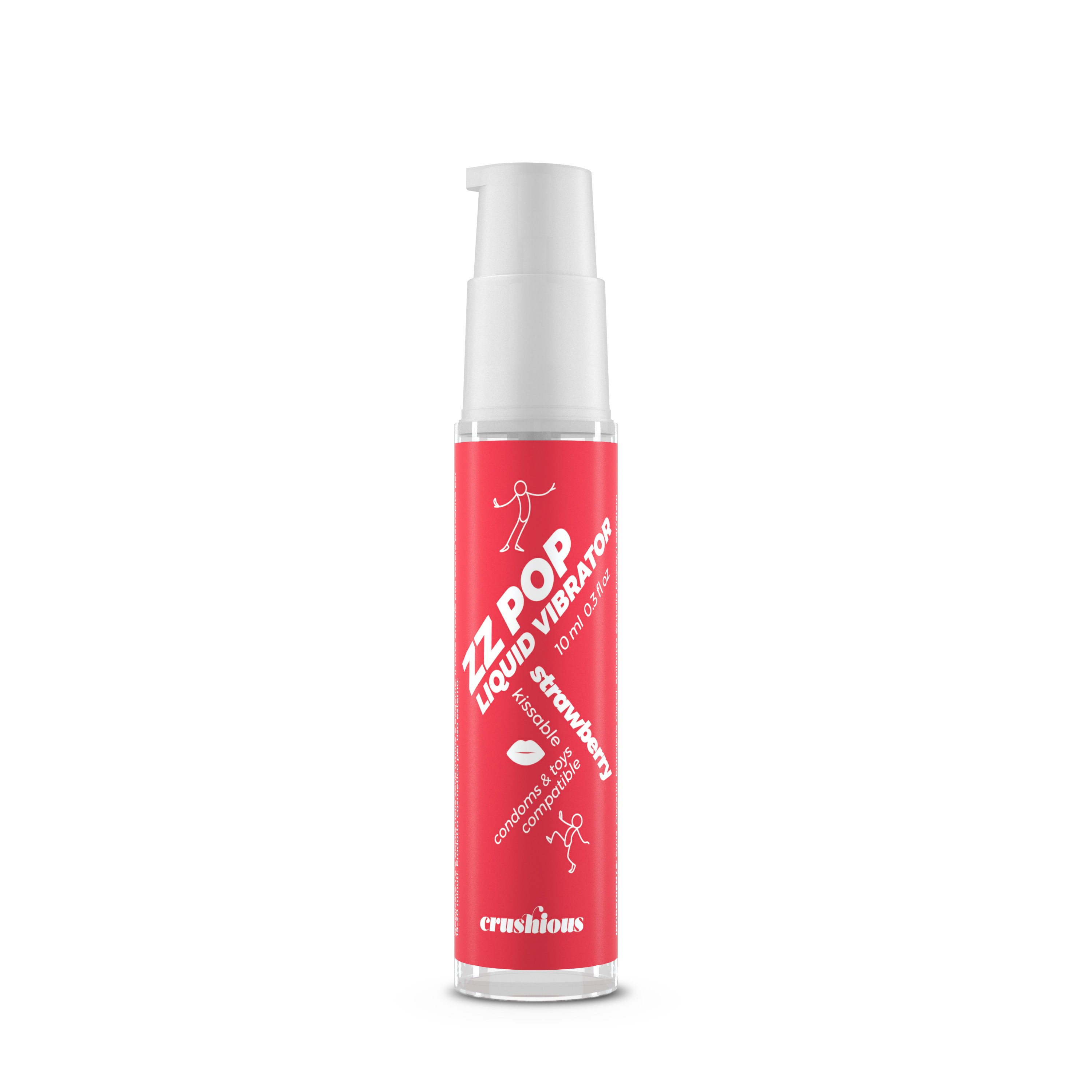 LIQUIDE VIBRATEUR  ZZ POP ARÔME FRAISE 10ML CRUSHIOUS