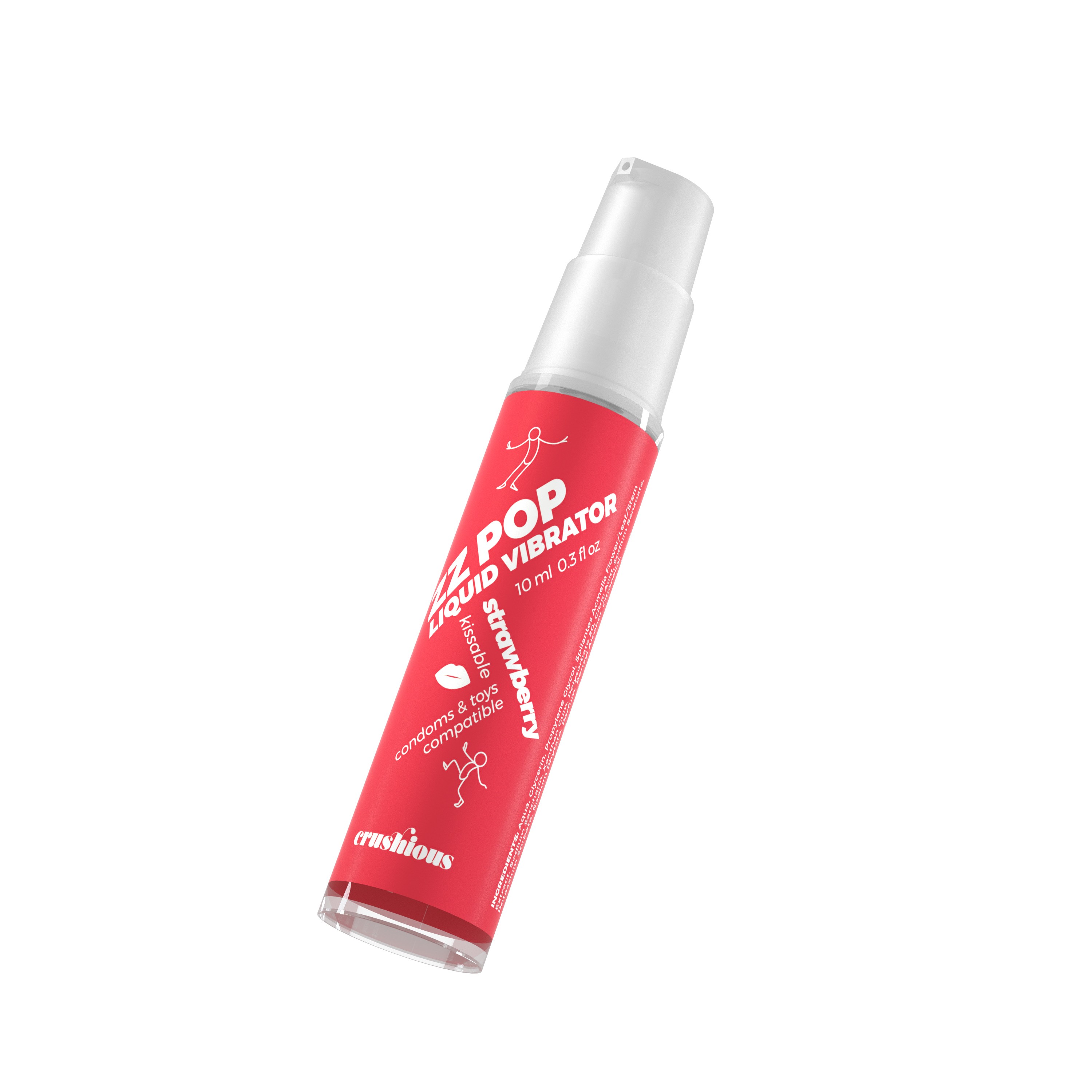 LIQUIDE VIBRATEUR  ZZ POP ARÔME FRAISE 10ML CRUSHIOUS