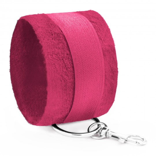 MENOTTES DE VELCRO TOUGH LOVE AVEC CHAINE DE 40CM SUPPLÉMENTAIRE CRUSHIOUS ROSA