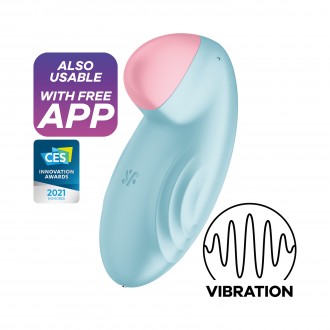 STIMULATEUR TROPICAL TIP CONNECT APP BLEU SATISFYER