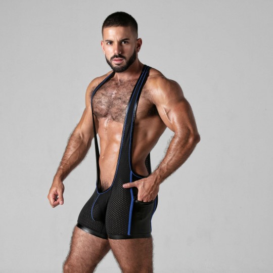 SINGLET LOOK AT IT LOCKER GEAR BLU