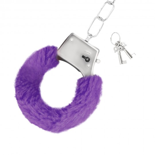 MENOTTES DE PELUCHE LOVE CUFFS CRUSHIOUS VIOLET