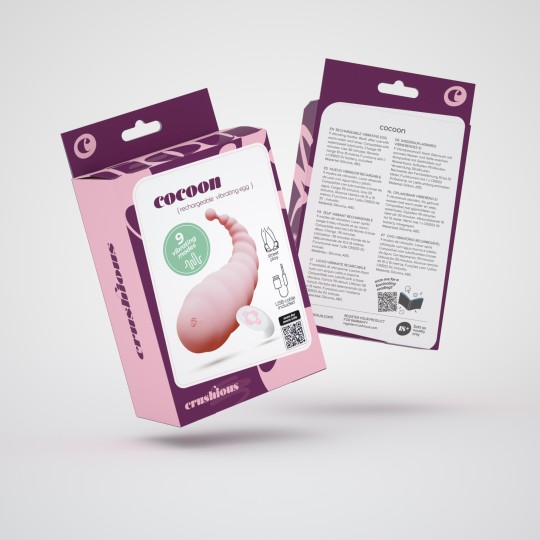 5 + 1 GRATUIT COCOON ŒUF VIBRANT RECHARGEABLE AVEC TÉLÉCOMMANDE SANS FIL CRUSHIOUS ROSE