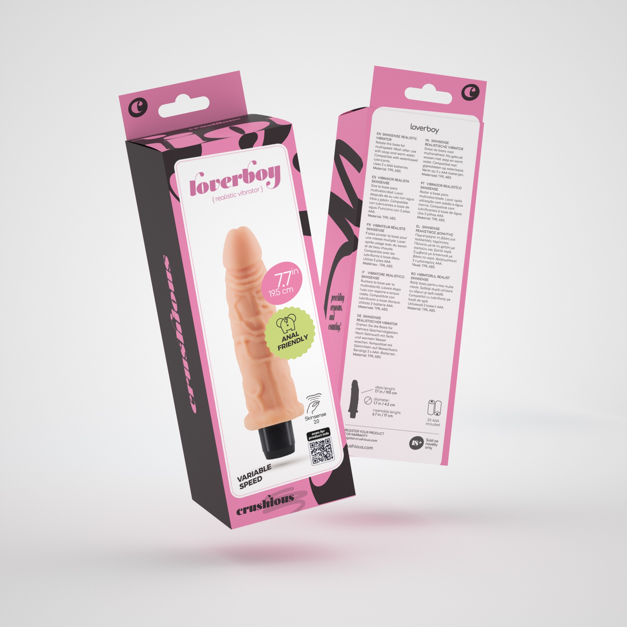 VIBRADOR REALÍSTICO LOVERBOY CRUSHIOUS