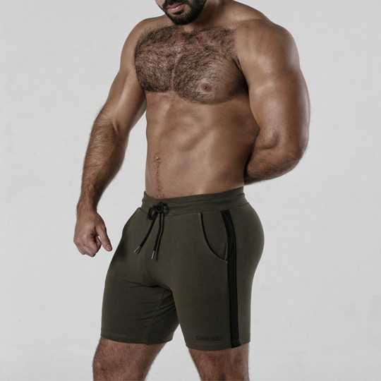 PANTALONI SIDE STRIP SHORT KHAKI LOCKER GEAR